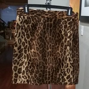 Moschino Couture leopard skirt